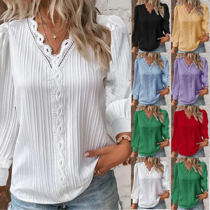 Blusa Cuello En V - Colección 2026