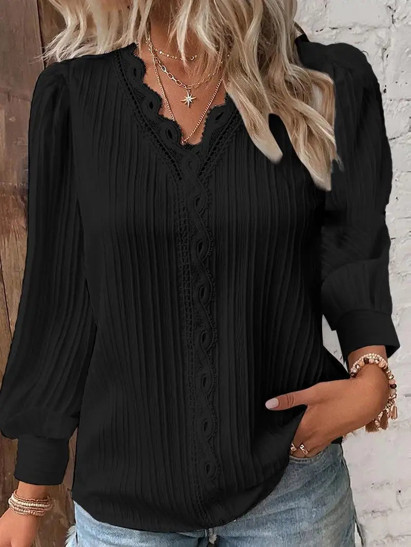 Blusa Cuello En V - Colección 2026