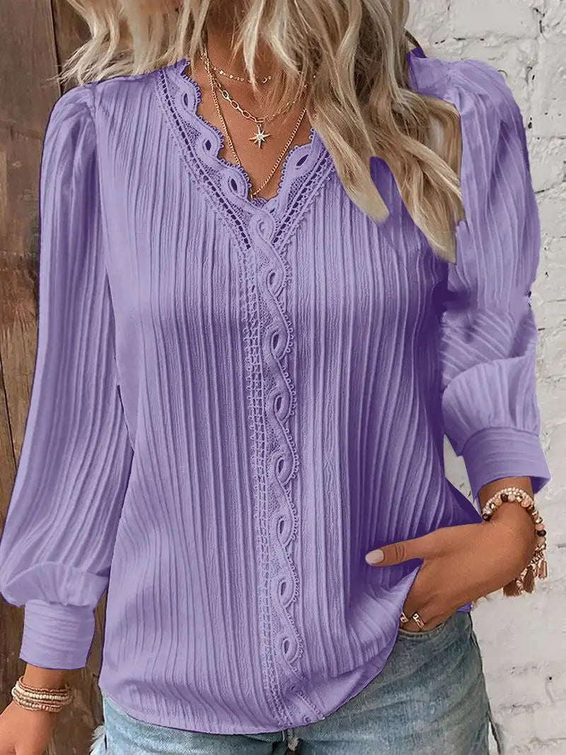 Blusa Cuello En V - Colección 2026