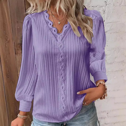 Blusa Cuello En V - Colección 2026