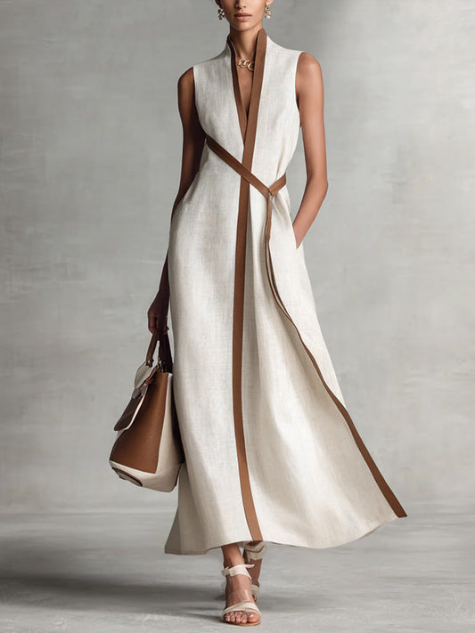 Vestido Lino Largo - Colección 2026